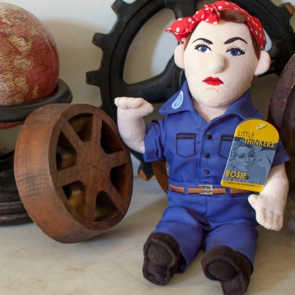 NWT The Unemployed Philosophers Guild Rosie the Riveter Plush Doll - Picture 10 of 10